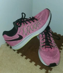 Nike Air Zoom Pegasus 32 Womens 11 Running Sneakers Pink Black Shoes 749344-600 - Picture 1 of 10