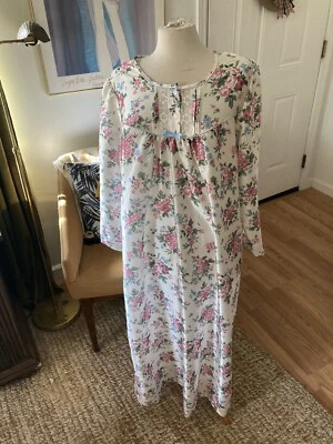 Camisón vintage Barbizon rosa crema floral rosas satinado busto 24" Foto 1 de 4