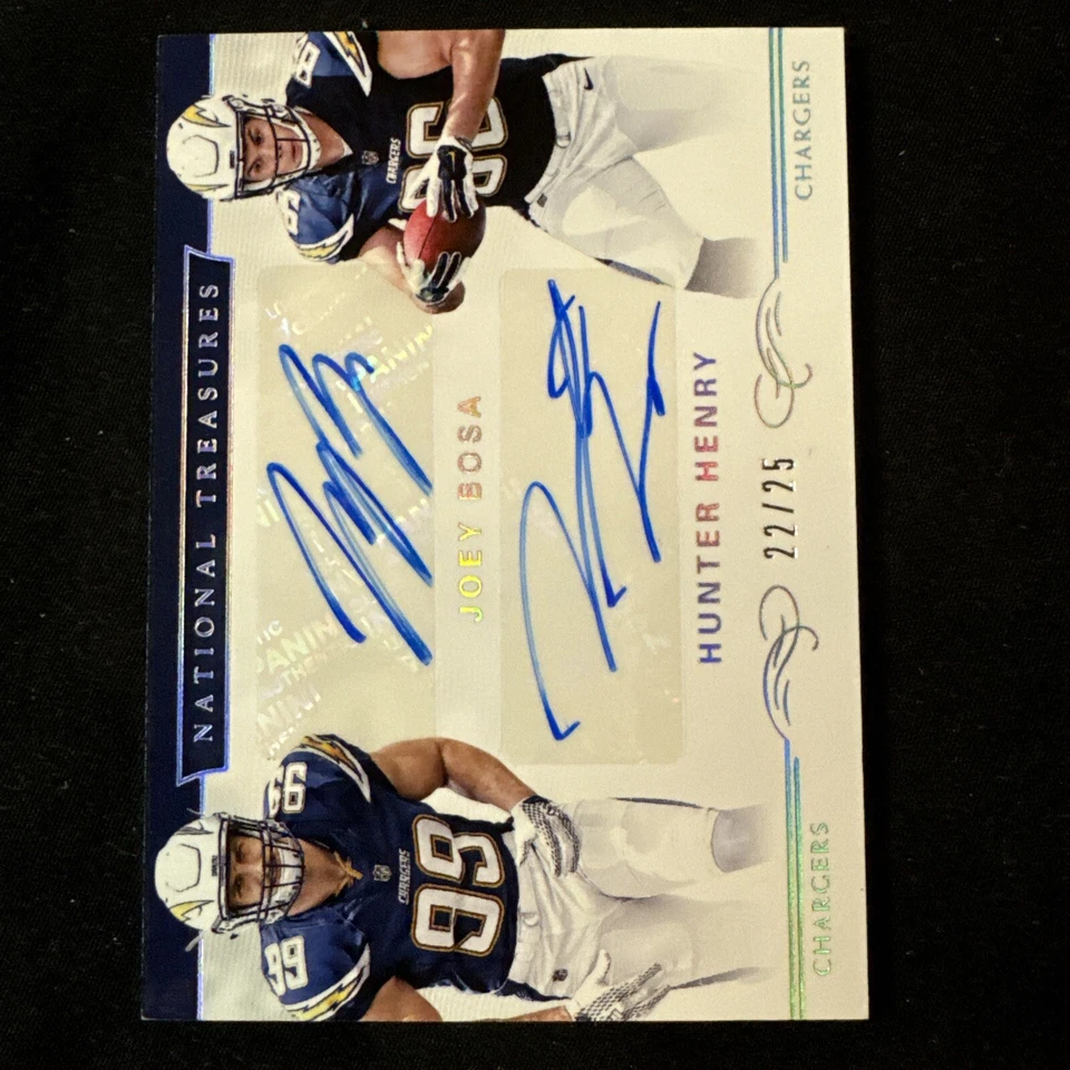 Joey Bosa/Hunter Henry 2016 Panini National Treasures Dual Rc Auto (21/25) - Image 1 of 1