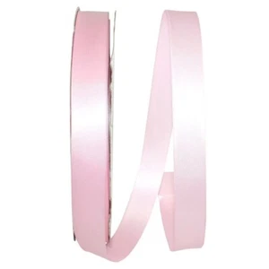 Light Pink Satin Ribbon, 7/8"Inch, 10 Yards Fine Washable Polyester Sew Hair Bow - Picture 1 of 1
