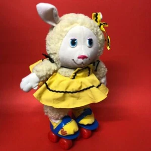 Rare Vintage Tomy Get Along Gang Woolma Lamb Plush Soft Toy Doll w/ Skates 1980s - Picture 1 of 6