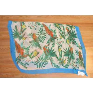 Bufanda de pájaro loro tropical colección XIIX 42"" x 30"" #SF022 - Imagen 1 de 2