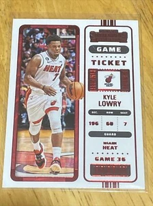 Boleto de juego Panini - Contenders 2023-24 rojo Kyle Lowry Miami Heat #90 - Imagen 1 de 2