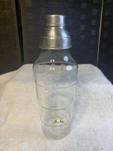 Federal Cut Glass Radiobar Cocktail Shaker 1930s - Picture 1 of 13