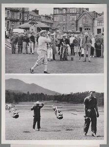 Foto publicitaria vintage 1961 de Gene Sarazen St. Andrews, Escocia golf - Imagen 1 de 3