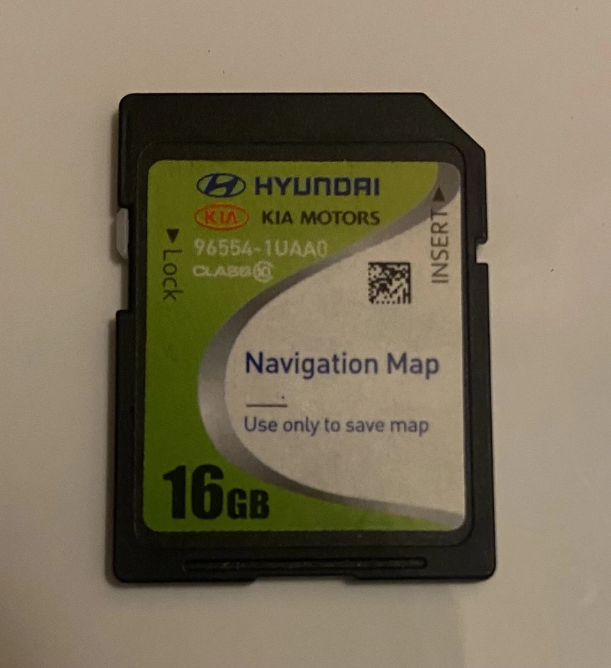Hyundai Cars Map OEM Navigation SD Card 96554-1UAA0 - Image 1 of 1