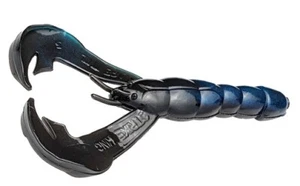 Strike King Rage Tail Craw Negro Azul Remolino Paquete de 4"-7 - Imagen 1 de 1