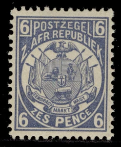 SUDÁFRICA - Transvaal QV SG182, 6d azul pálido opaco, muy bien como nuevo. - Imagen 1 de 1