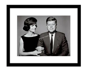 John F Kennedy 8x10 Photo Jacqueline Jackie Onassis portrait print president JFK - Picture 1 of 2