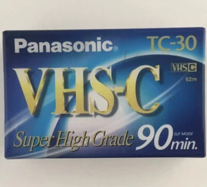 Cinta Panasonic TC-30 VHS-C Super Alto Grado 90 Min NUEVA SELLADA - Imagen 1 de 2