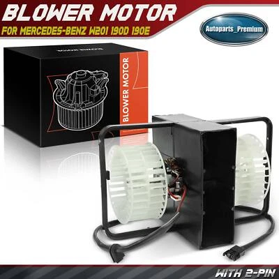 Conjunto de ventilador de motor soplador de calefacción para Mercedes-Benz W201 190D 84-89 190E 84-93 Foto 1 de 4