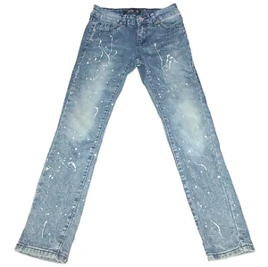 Trestles Supply Co. California Republic- Boy's Paint Splatter Blue Jeans, Sz 10 - Picture 1 of 3