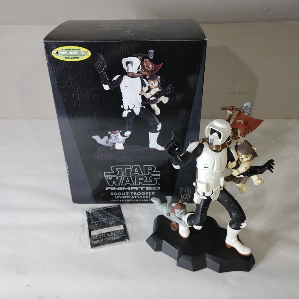 Gentle Giant Star Wars Maquette Scout Trooper (Ewok Attack) 494/1000 EE Exclusivo Foto 1 de 4