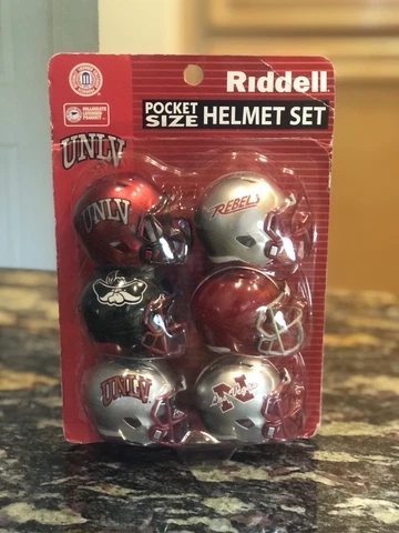 Riddell UNLV Rebels Team Set Pocket Size Pro Helmet College Football Las Vegas Cover