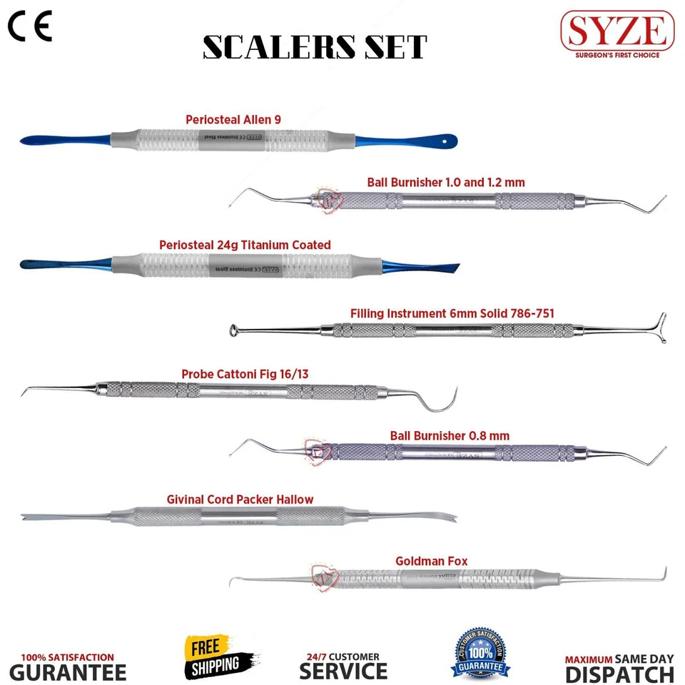 Periodontal Scaler Plaque Tarttar Remover Tooth Scraper Teeth cleaning Tool SYZE