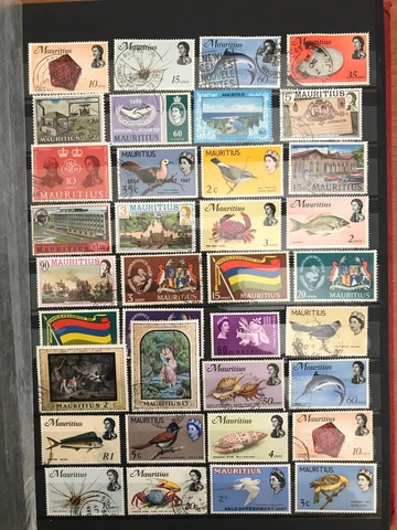 MAURITIUS - COLLECTION OF MINT & USED STAMPS ON 5 PAGES - NICE LITTLE LOT Cover