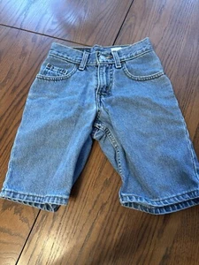 vtg levis levi’s boys 8 denim baggy dad shorts worn - Picture 1 of 4