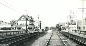 RARISSIMA FOTO 5x7 in bianco e nero della stazione lirr arverne (gaston ave) anni '10 VEDI 3 DI 3 - Foto 1 di 1