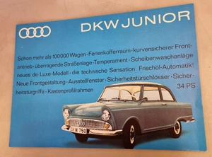 DKW Junior de luxe Brochure, Prospekt 8 seitig aufklappbar - Bild 1 von 5