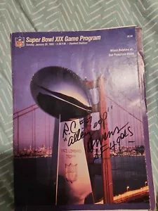 RC "alley oop" Owens Signed Super Bowl XIX Program - January 20 1985 - Picture 1 of 3