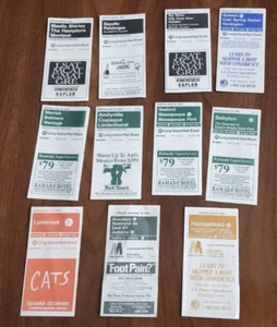 Lot of 11 1990s Long Island Rail Road LIRR Pocket Timetable Train Schedules - Picture 1 of 4