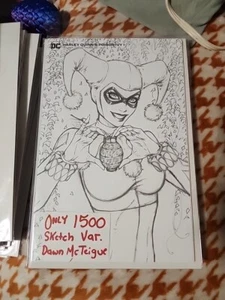 Harley Quinn and Poison Ivy #1 Dawn McTeigue Sketch Variante DC Comics - Bild 1 von 1