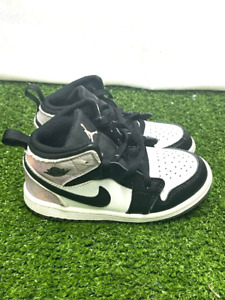 Nike Air Jordan 1 Mid SE TD Zen Master Shoes Child 9C DM6217-001 Toddler Sneaker