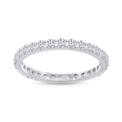 8/9 Ct Lab Grown Diamond Full Eternity Engagement Ring In 10k & 14k Solid Gold - Image 1 of 4