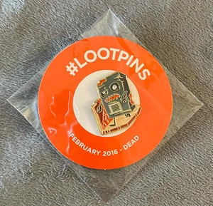 Loot Crate February 2016 - Dead Pin #LootPins New - Sealed - Picture 1 of 2
