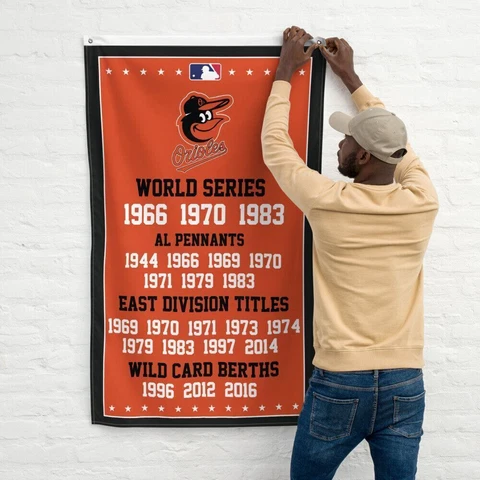 Premium Flag Baltimore Orioles 3x5 ft Banner MLB Baseball World Series Champions Cover
