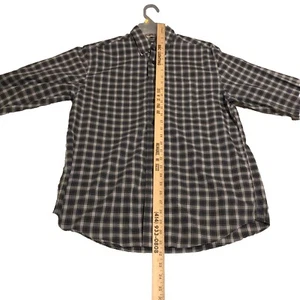 LL Bean Long Sleeve Wrinkle Free Tartan Plaid Men’s Large L - Picture 1 of 18