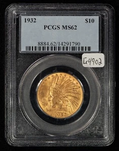 1932 G$10 Indian Head Gold Eagle - PCGS MS 62 - SKU-G4902 - Picture 1 of 4