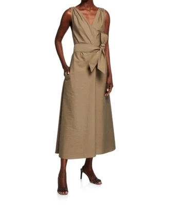 Custom Made To Order Double-V-Neck Sleeveless Retro Casual Dress plus1x-10x Y968 - Image 1 of 3