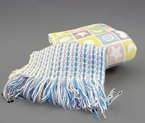 Coperta Neonato Pile Luna Cuore Stella 46” X 42”-BONUS Piccolo Lancio Fatto a Mano - Foto 1 di 8