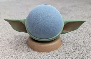 Amazon Echo 4th Gen with Mandalorian Baby Grogu Otterbox Stand (no power supply) - Picture 1 of 5