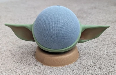 Amazon Echo 4th Gen with Mandalorian Baby Grogu Otterbox Stand (no power supply) - Image 1 of 4