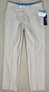 Tommy Hilfiger TH Pantalones Flexibles Para Hombres 30x30 Traje Tostado Elastizado Separado Ajuste Moderno NUEVO - Imagen 1 de 17
