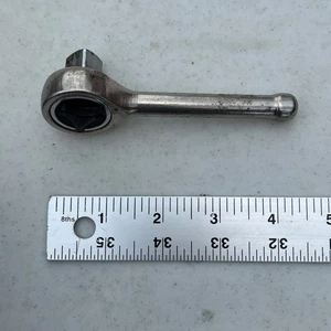 Vintage 1/2" Drive Stubby Ratchet 4.5" long Chrome Unbranded - Bild 1 von 4