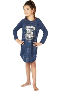 HARRY POTTER Hermione Hogwarts Logo Ravenclaw House Crest Raglan Sleepshirt - Picture 1 of 7
