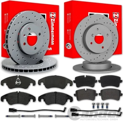 Zimmermann Sport Brake Discs + Pads Front + Rear for Audi A6 C7 4G + A7 4G - Image 1 of 4