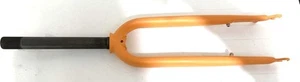 IZIP Simi 1 1/8" 26" Threaded Steel Bike Fork 100mm QR Disc Axle-Crown 410mm NOS - Picture 1 of 10