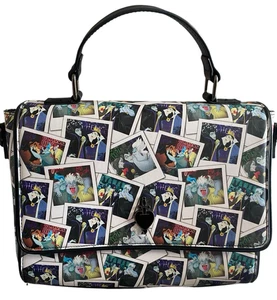 Disney Loungefly Villains Polaroid Satchel Ursula Maleficent Evil Q. Bag FLAWED - Picture 1 of 9