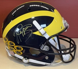 Jabrill Peppers Michigan Wolverines Signed Helmet Schutt Full Size Replica JSA - Picture 1 of 6