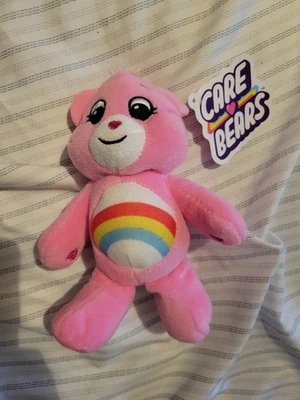 NUEVO CON ETIQUETAS Care Bear Cheer Bear 6” Peluche con Percha Rosa Arco Iris NUEVO Foto 1 de 2