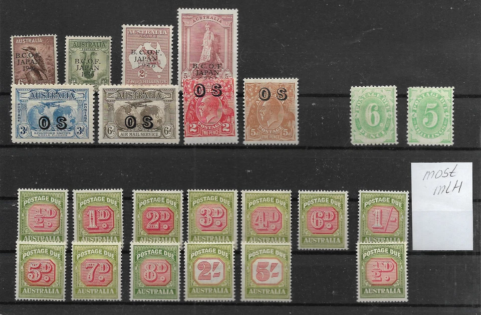 AUSTRALIA @    B.C.O.F - POSTAGE DUE  MLH LOW START    @119 - Image 1 of 1