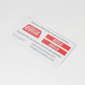 Matchbox Lesney 37ab Karrier Bantam Coke Coca Cola Sticker Set - Picture 1 of 3