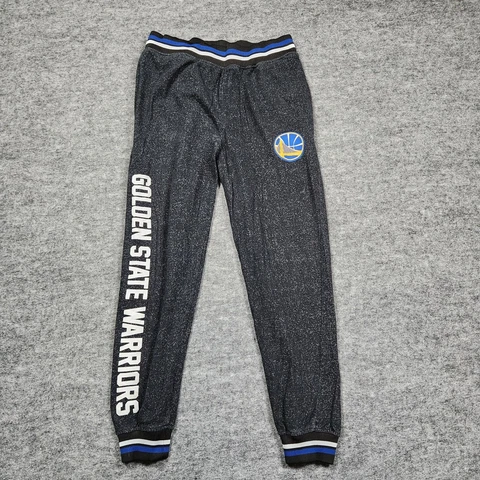 NBA GOLDEN STATE WARRIORS Joggers Men's L Gray Athletic Activewear Cotton/Poly Cover