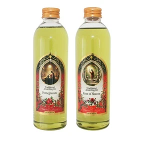Juego de 2 botellas de aceite de unción granada y rosa de Sharon 250 ml/8,5 f... - Imagen 1 de 18