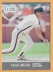 CRAIG BIGGIO HOUSTON ASTROS #132 - FLEER ULTRA 1991 - Imagen 1 de 2