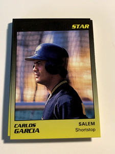 CARLOS GARCIA 1989 Star Salem Buccaneers PWE SHIP